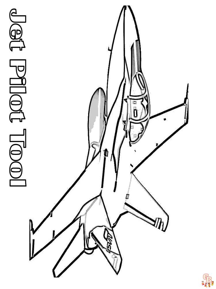 Jet Coloring Pages 24