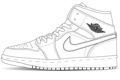 Jordan Shoes Coloring Pages - Printable, Free, and Easy to Color