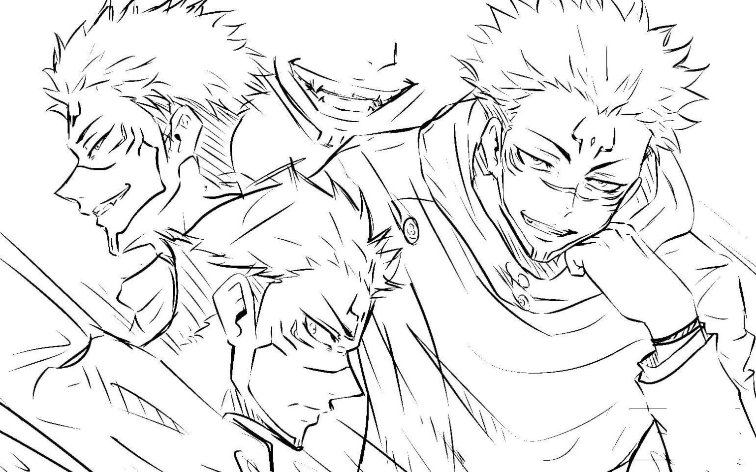 Coloriages Jujutsu Kaisen imprimables et faciles gratuits pour les enfants