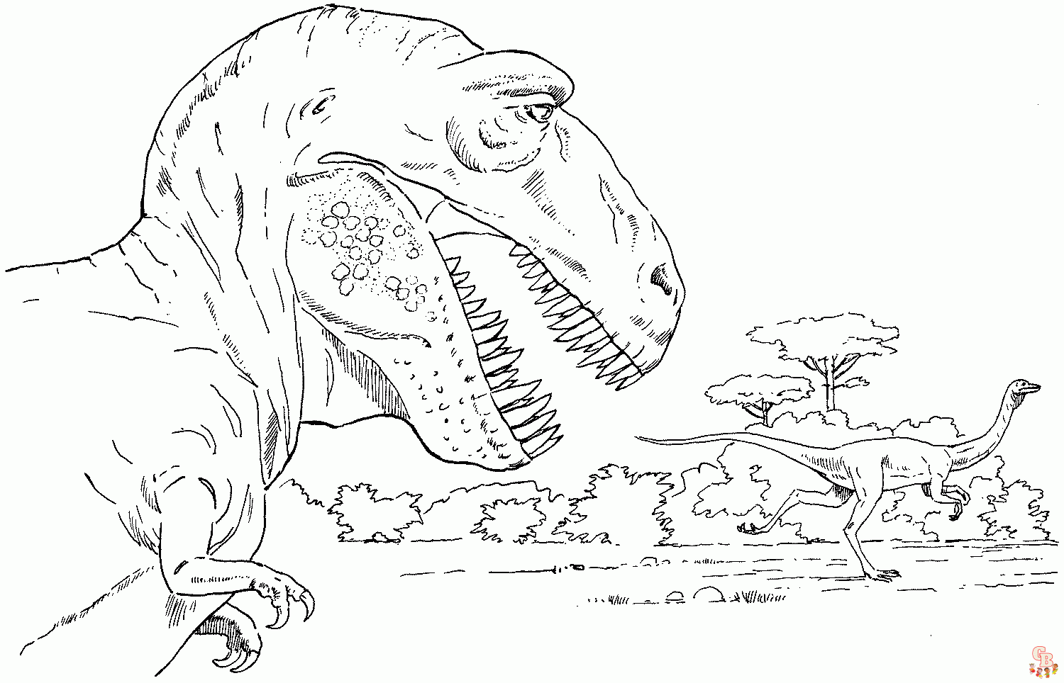 Jurassic Park coloring pages 1