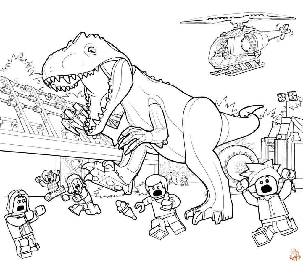 Jurassic Park coloring pages 15
