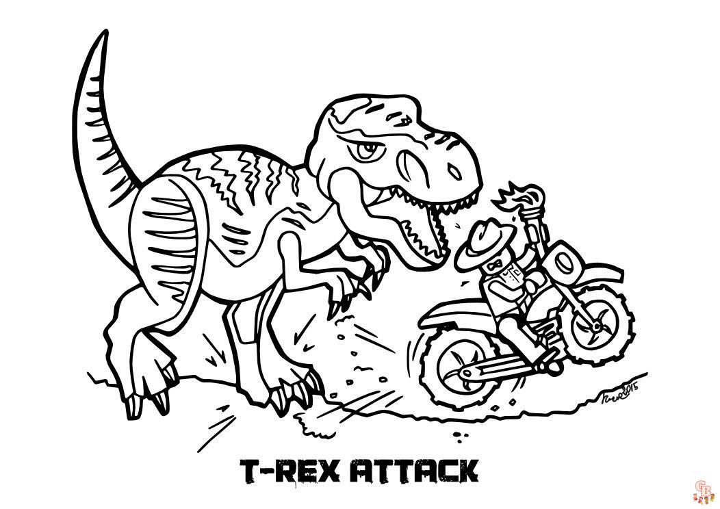 Jurassic Park coloring pages 17