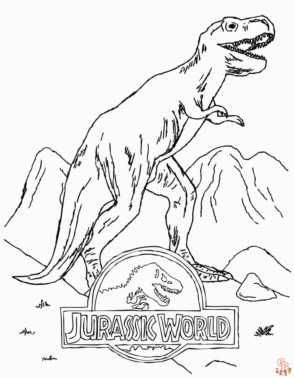 Jurassic Park coloring pages 7
