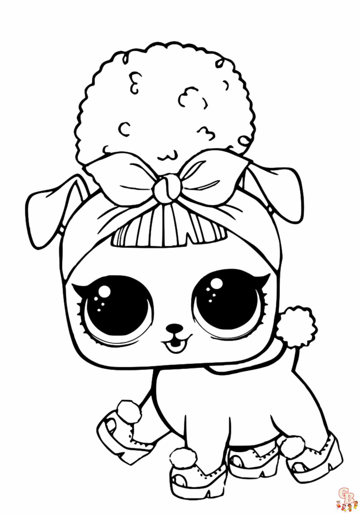 Boneca Pet Cute Puppy de LOL Surprise para colorir - Grátis