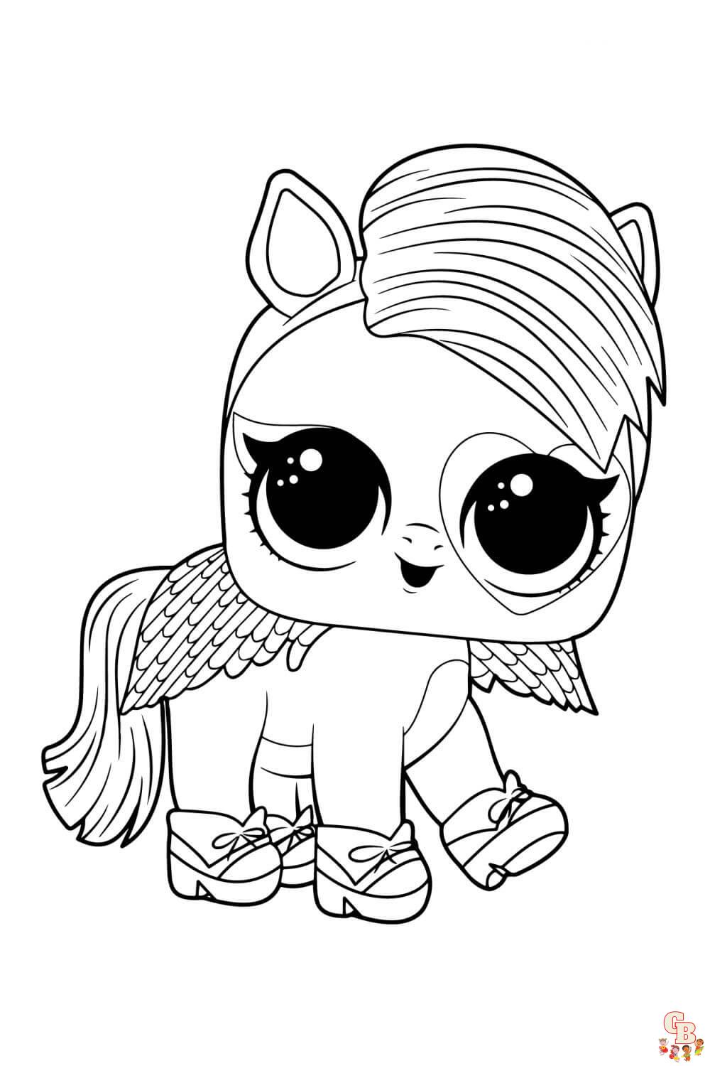 free coloring pages for kids unicorn