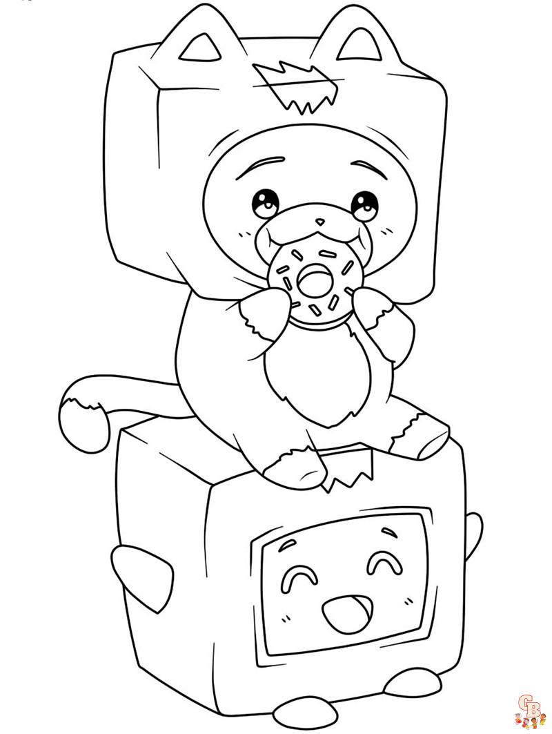 Lankybox Coloring Pages 2