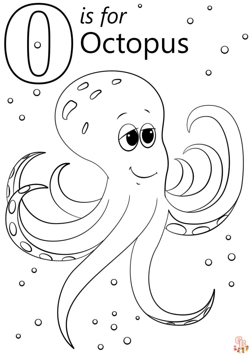 Letter O Coloring Pages
