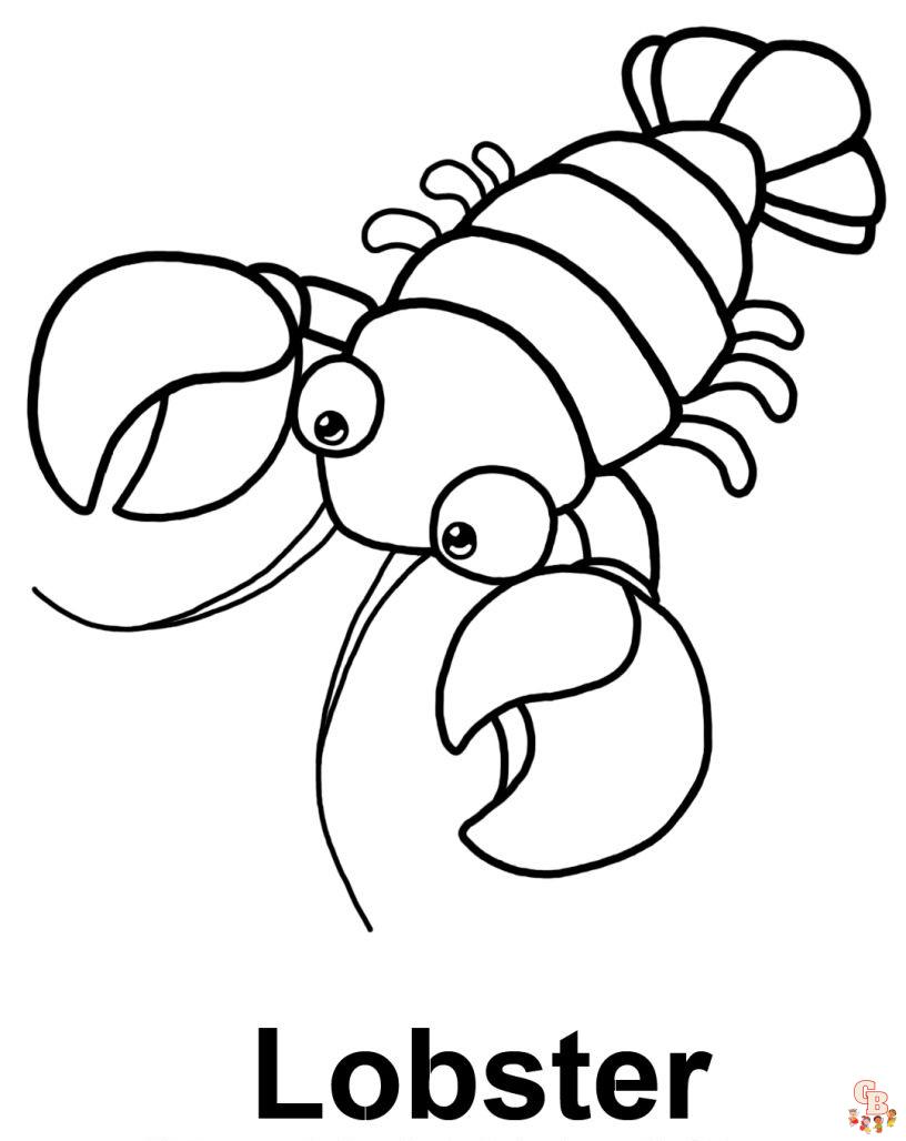 Lobster Coloring Pages 1