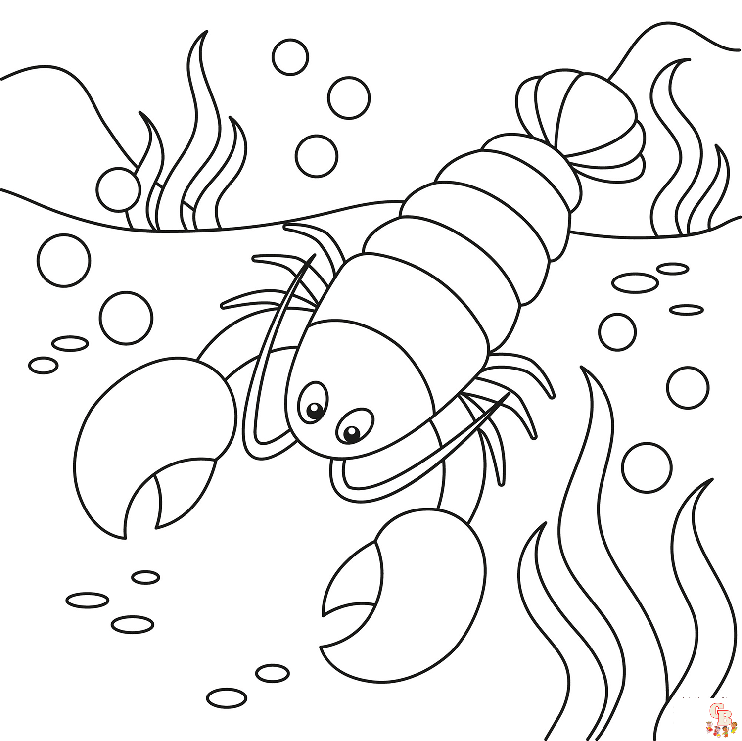 Lobster Coloring Pages 1