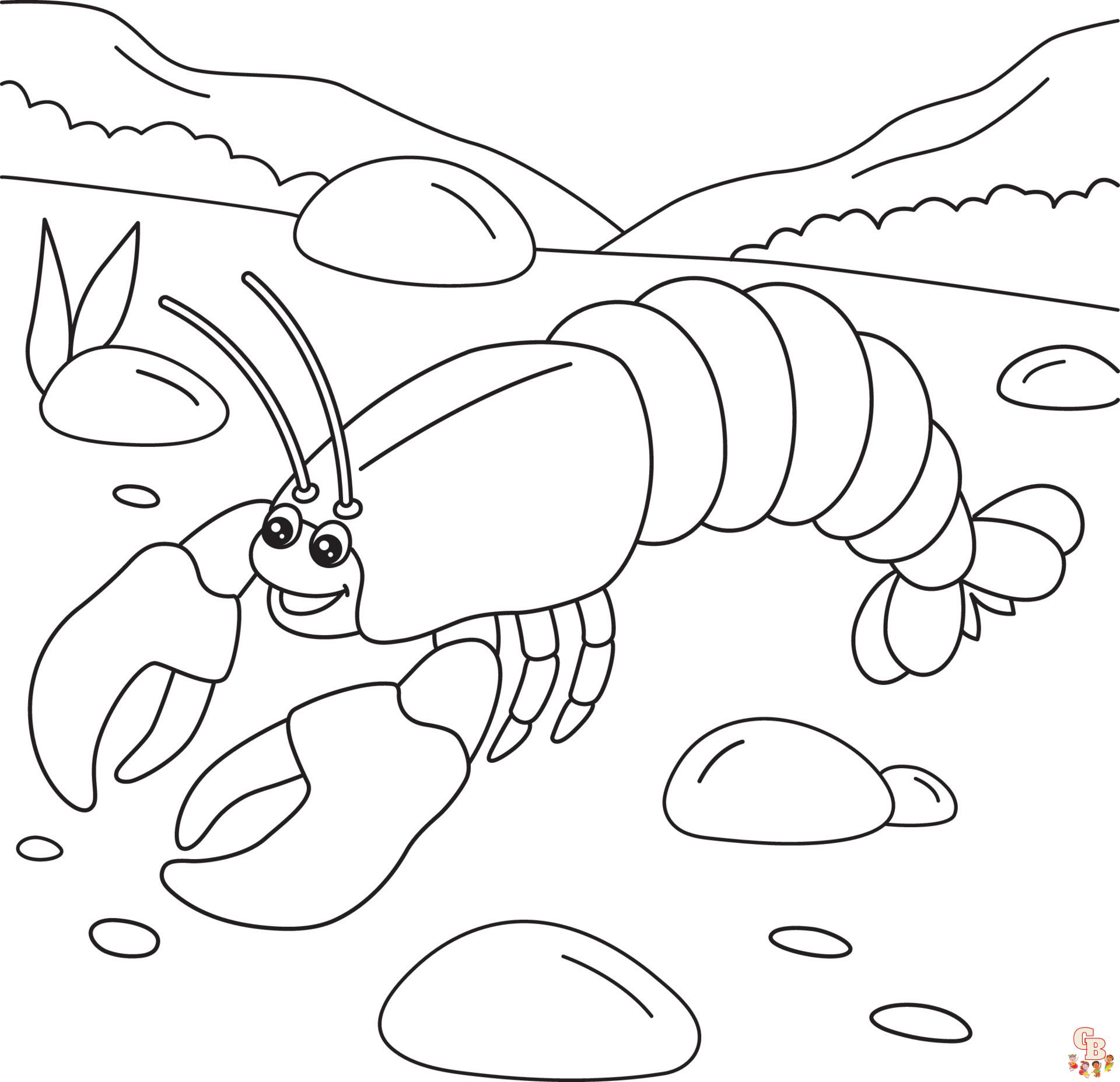Lobster Coloring Pages 10
