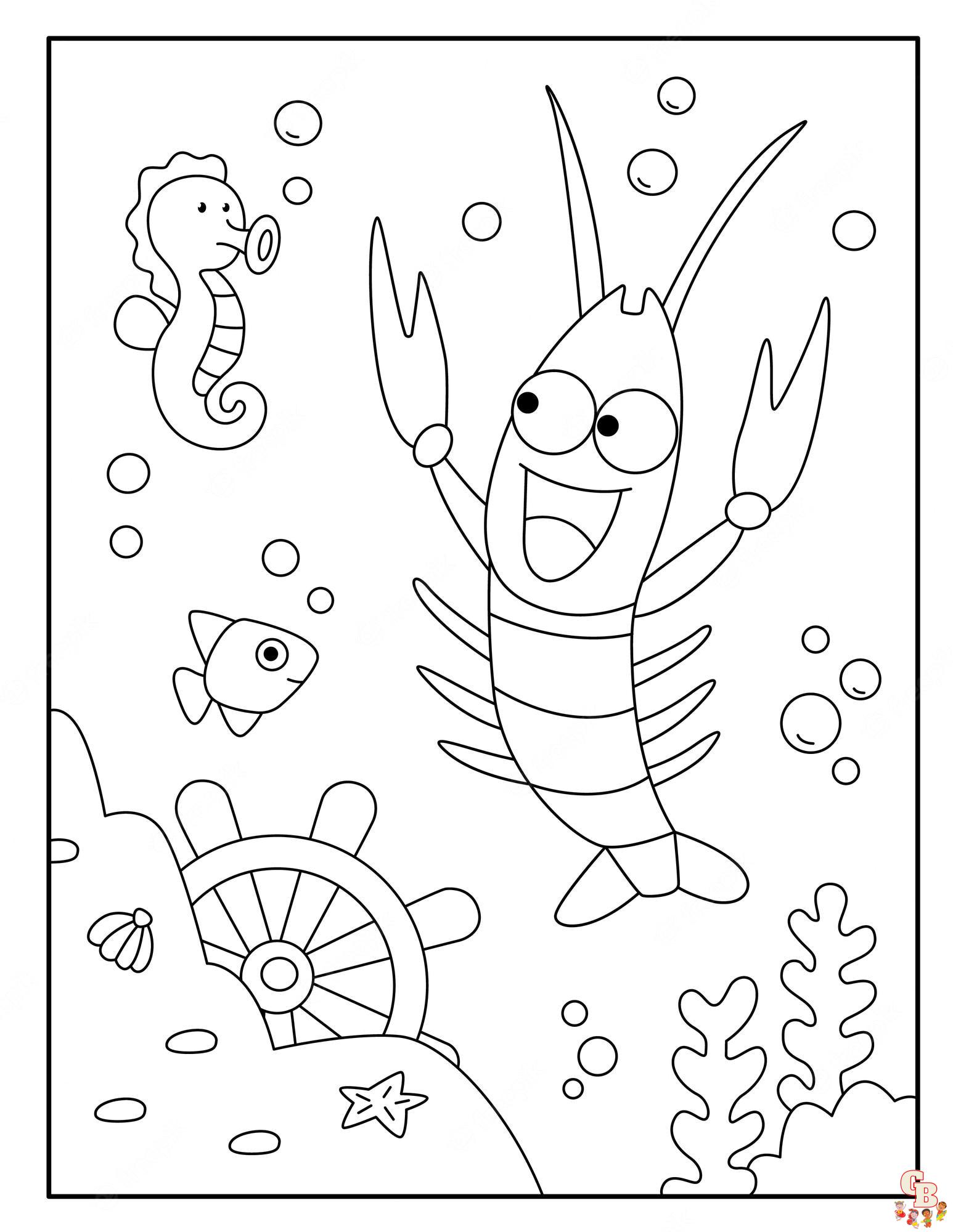 Lobster Coloring Pages 13