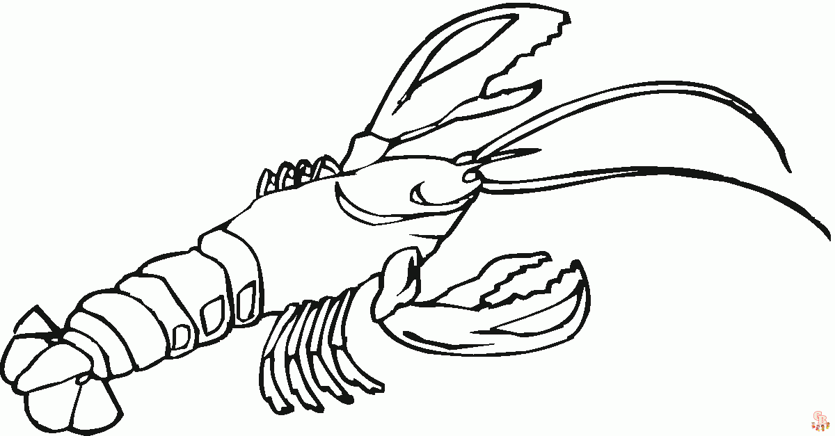 Lobster Coloring Pages 2