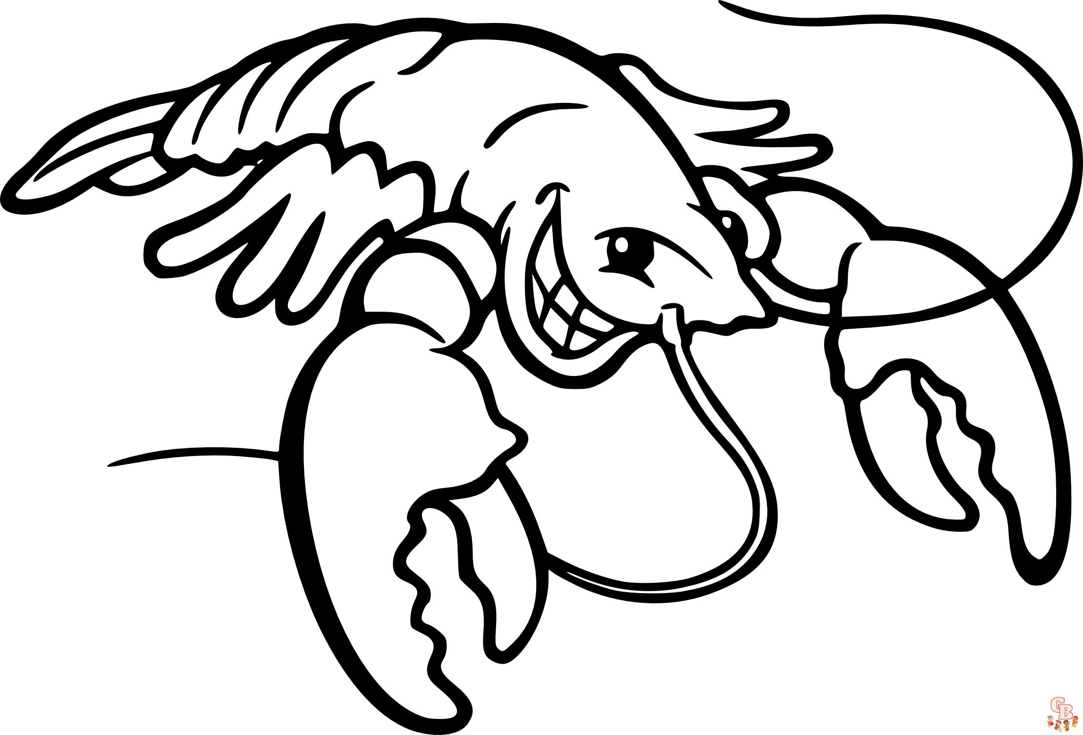 Lobster Coloring Pages 4