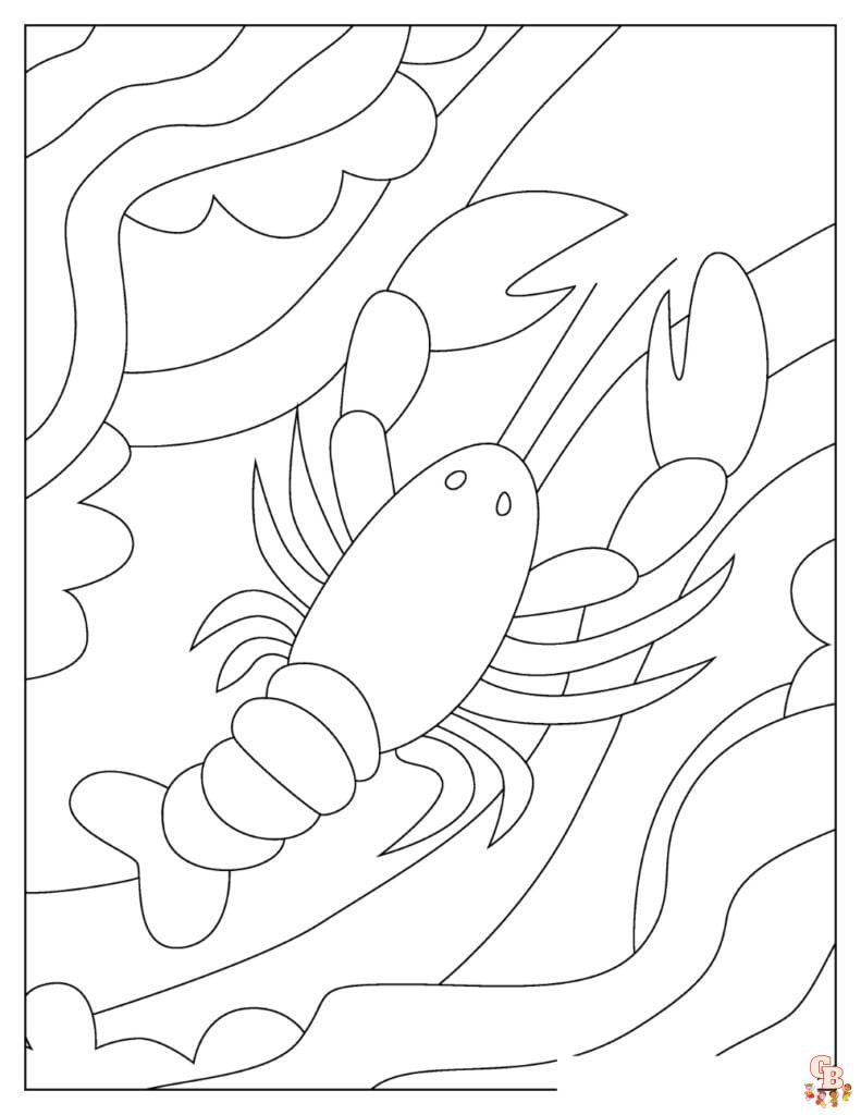Lobster Coloring Pages 7
