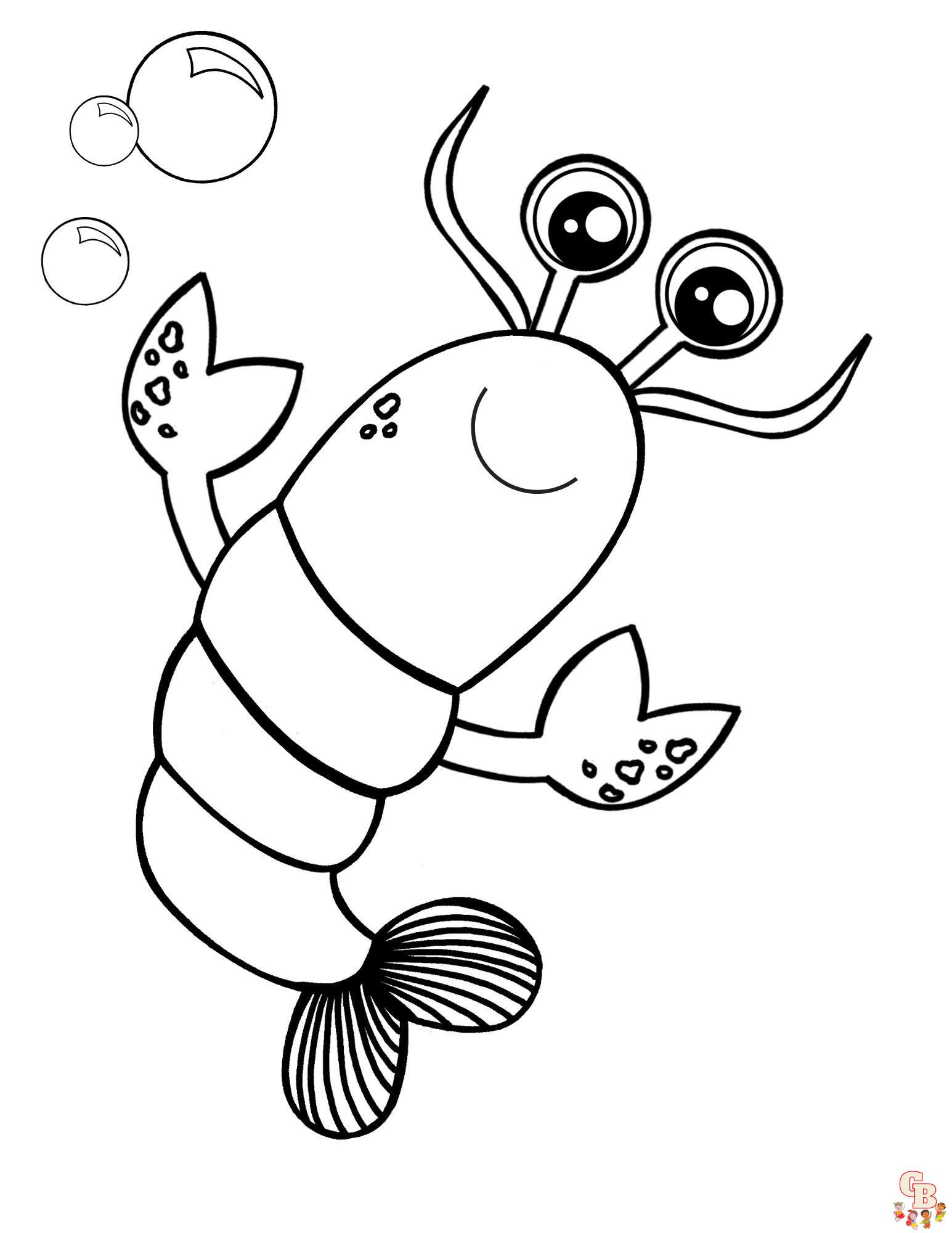 Lobster Coloring Pages 9