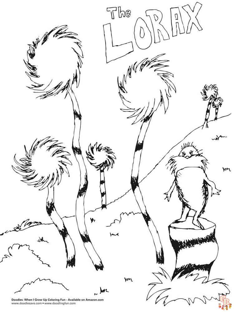 Lorax Coloring Pages 9