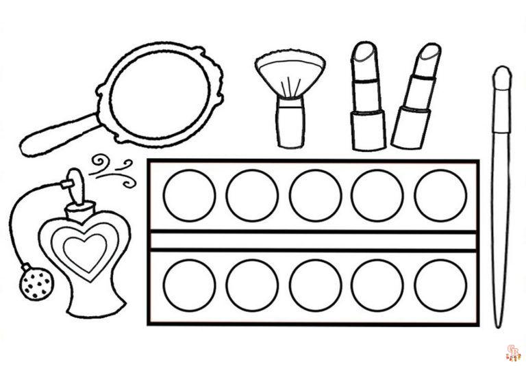 Makeup Coloring Pages 1