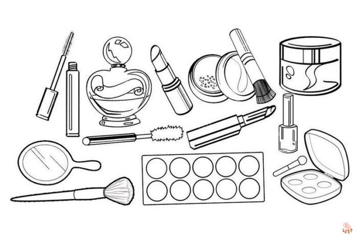 Makeup Coloring Pages 7