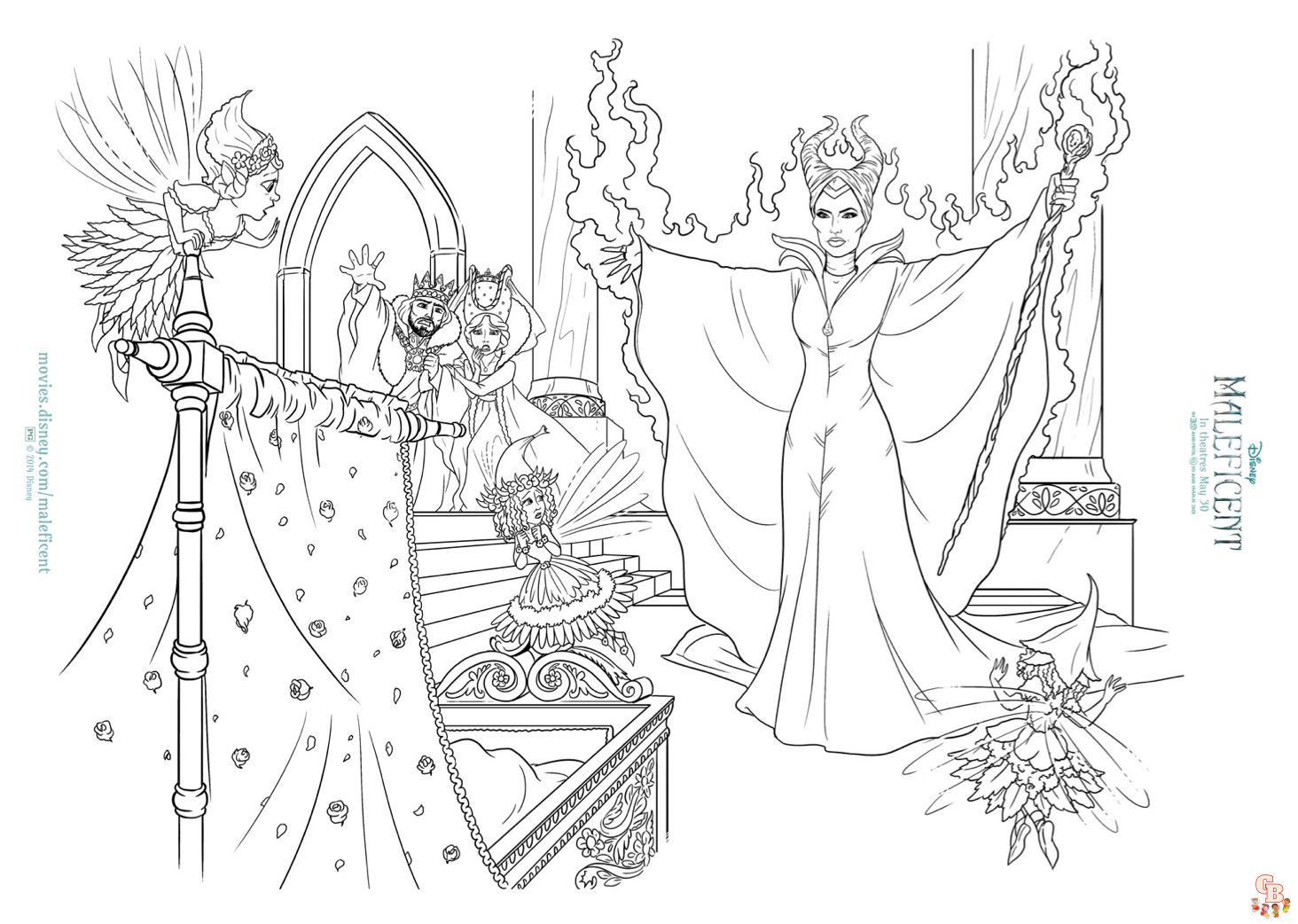 Maleficent Coloring Pages 3