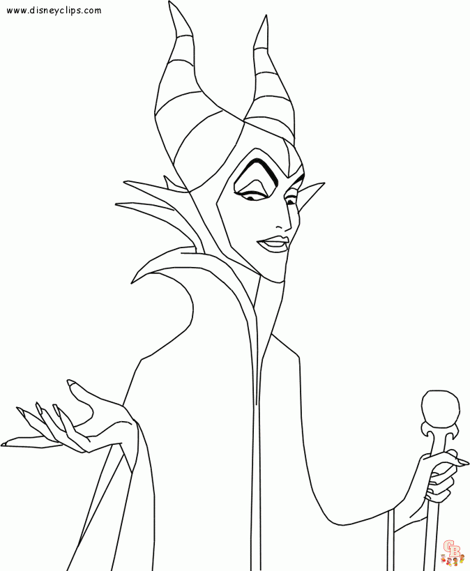 Maleficent Coloring Pages 4