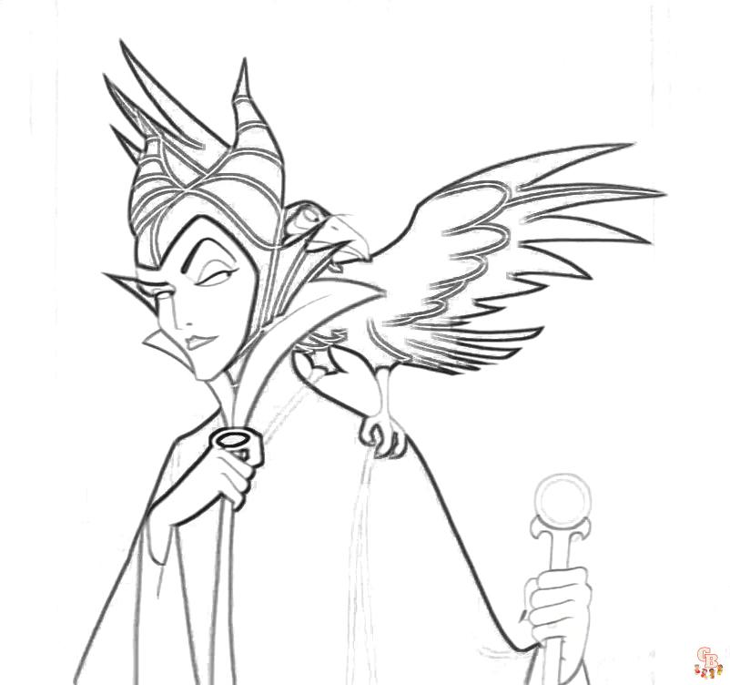Maleficent Coloring Pages 4