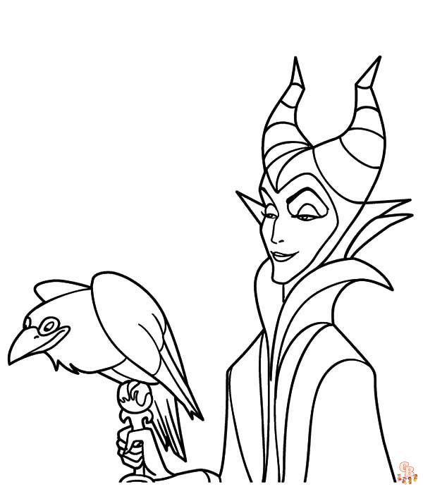 maleficent dragon coloring pages