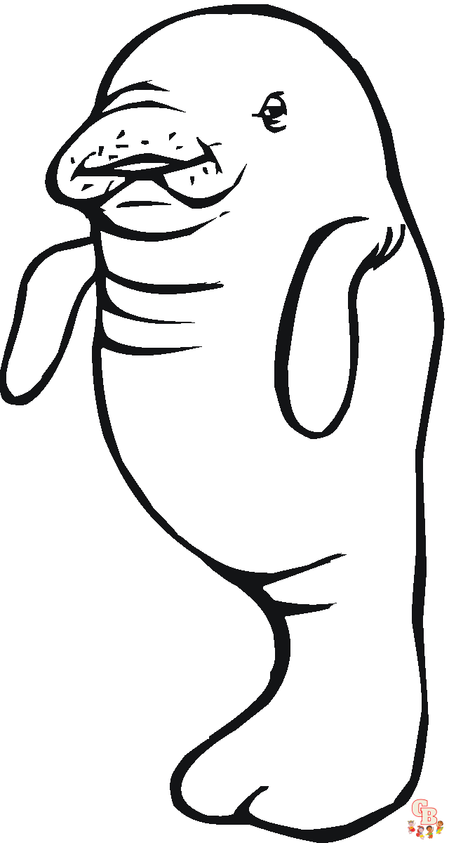 Manatee Coloring Pages 2