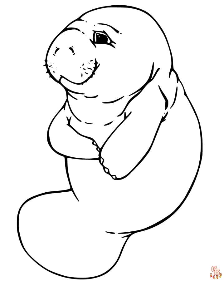 Manatee Coloring Pages 5