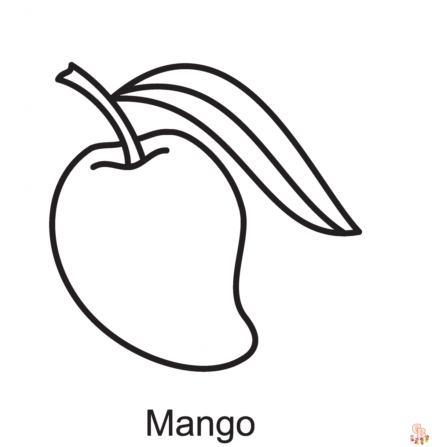Mango Coloring Pages