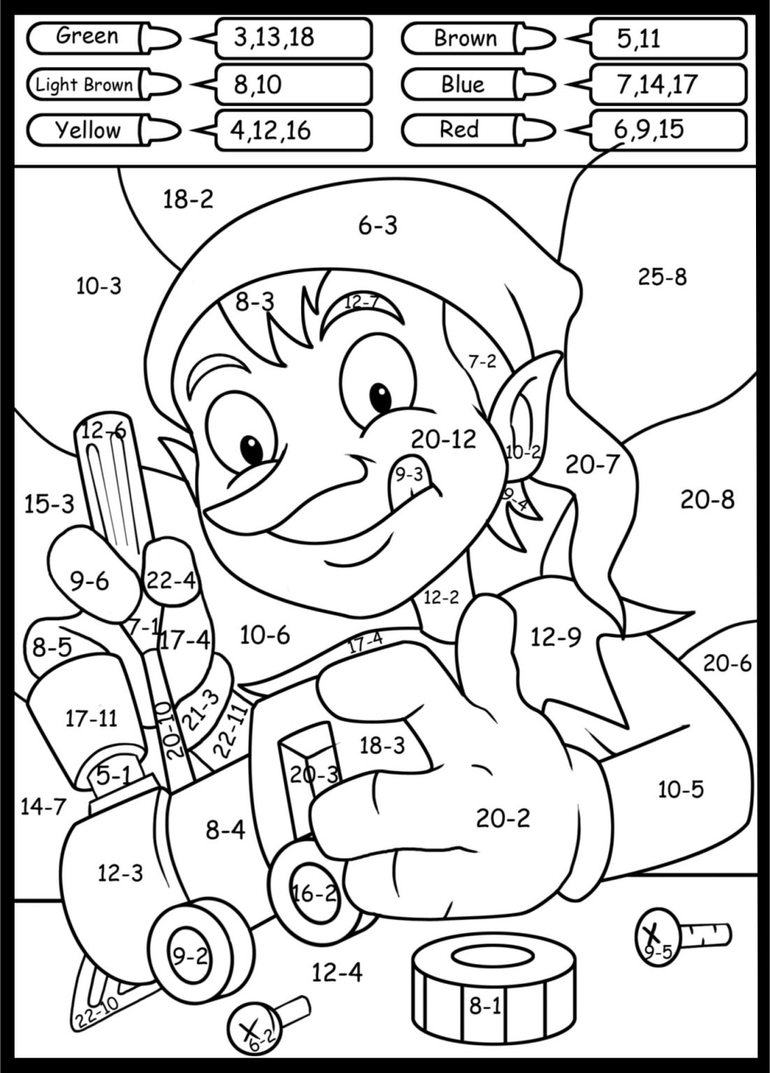 Math Coloring Pages - Free Printable Math Coloring Sheets