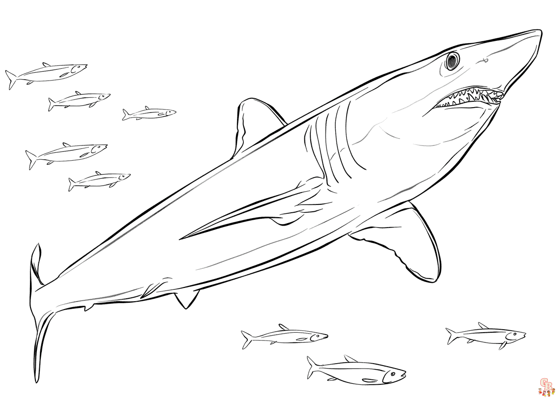 Megalodon Coloring Pages 1