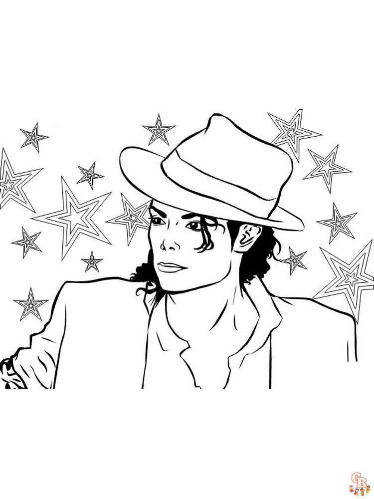 Michael Jackson coloring pages 9