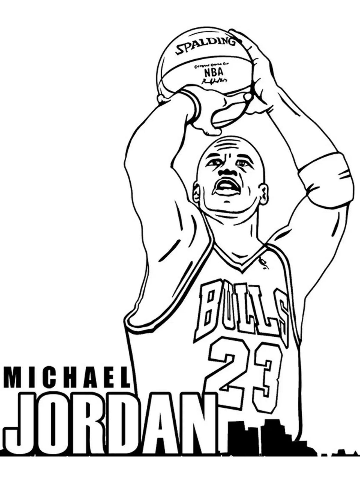 Michael Jordan Coloring Pages 4