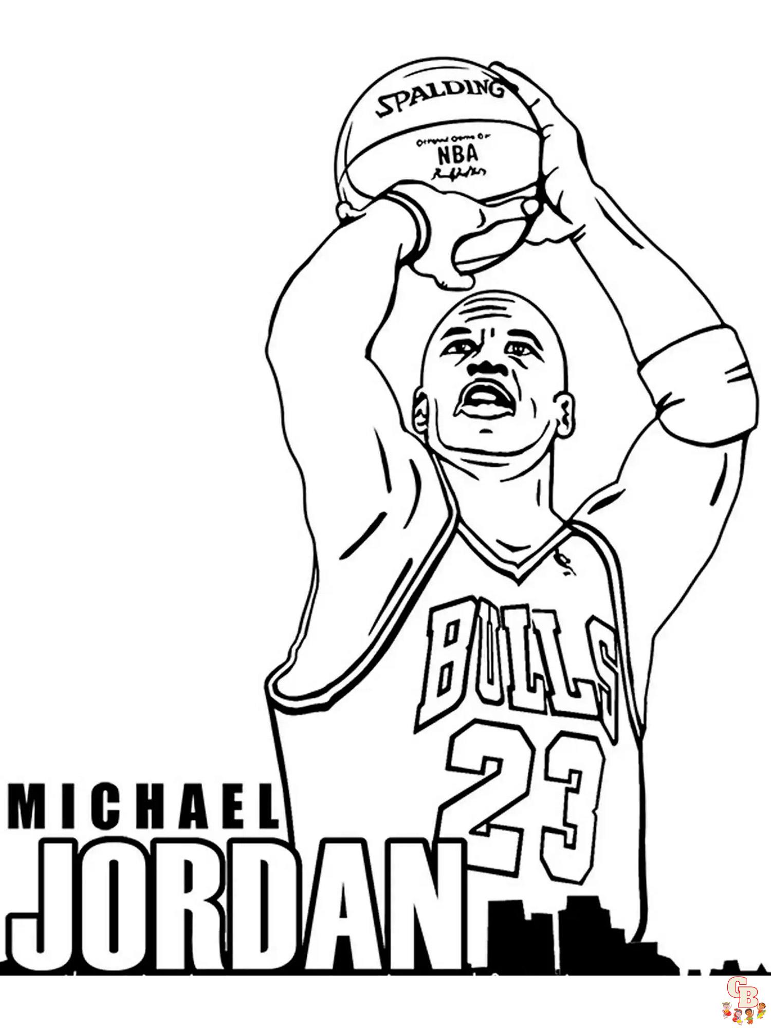Michael Jordan Coloring Pages 4