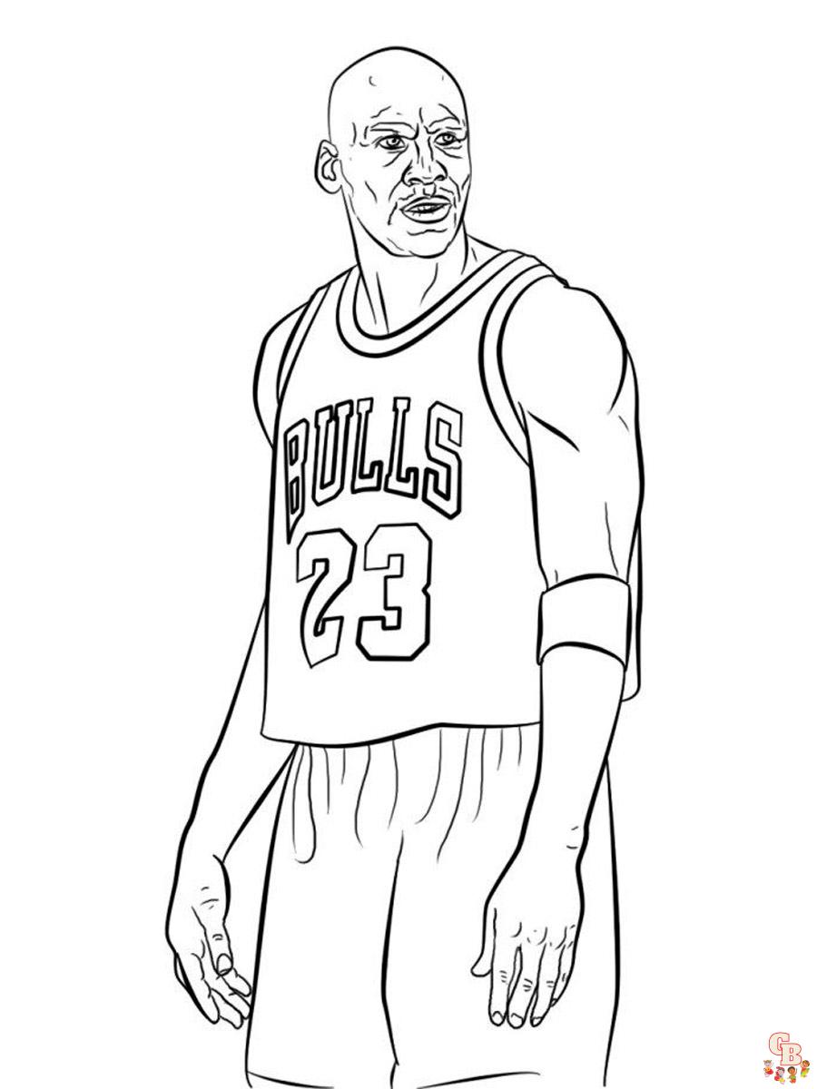 Michael Jordan Coloring Pages 6