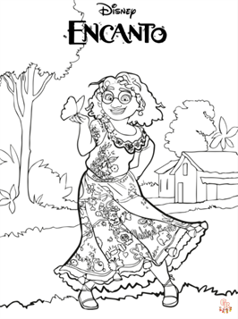 Mirabel Encanto Coloring Pages 2