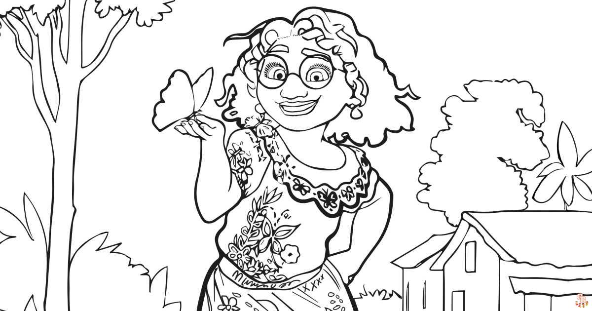 Mirabel Encanto Coloring Pages 4
