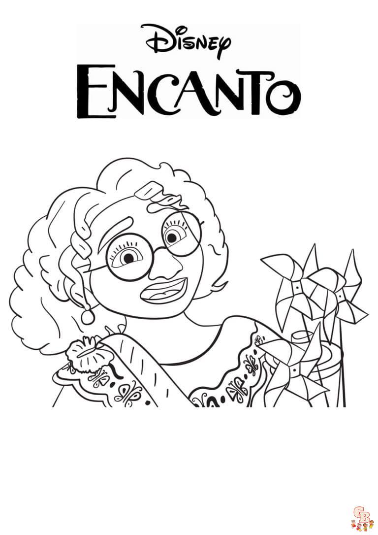Mirabel Encanto Coloring Pages 6