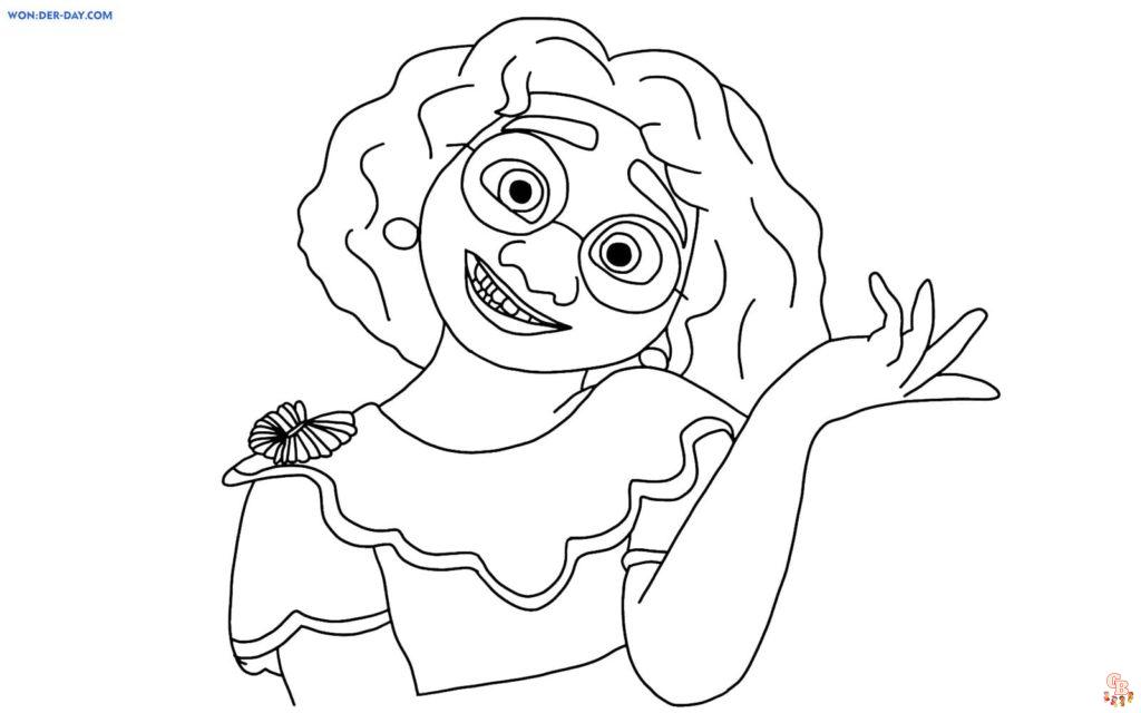 Mirabel Encanto Coloring Pages 7