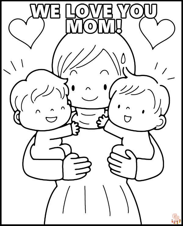 Mommy Coloring Pages 6