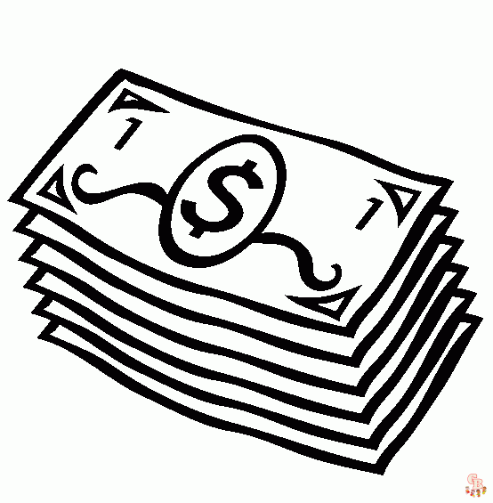 Money Coloring Pages