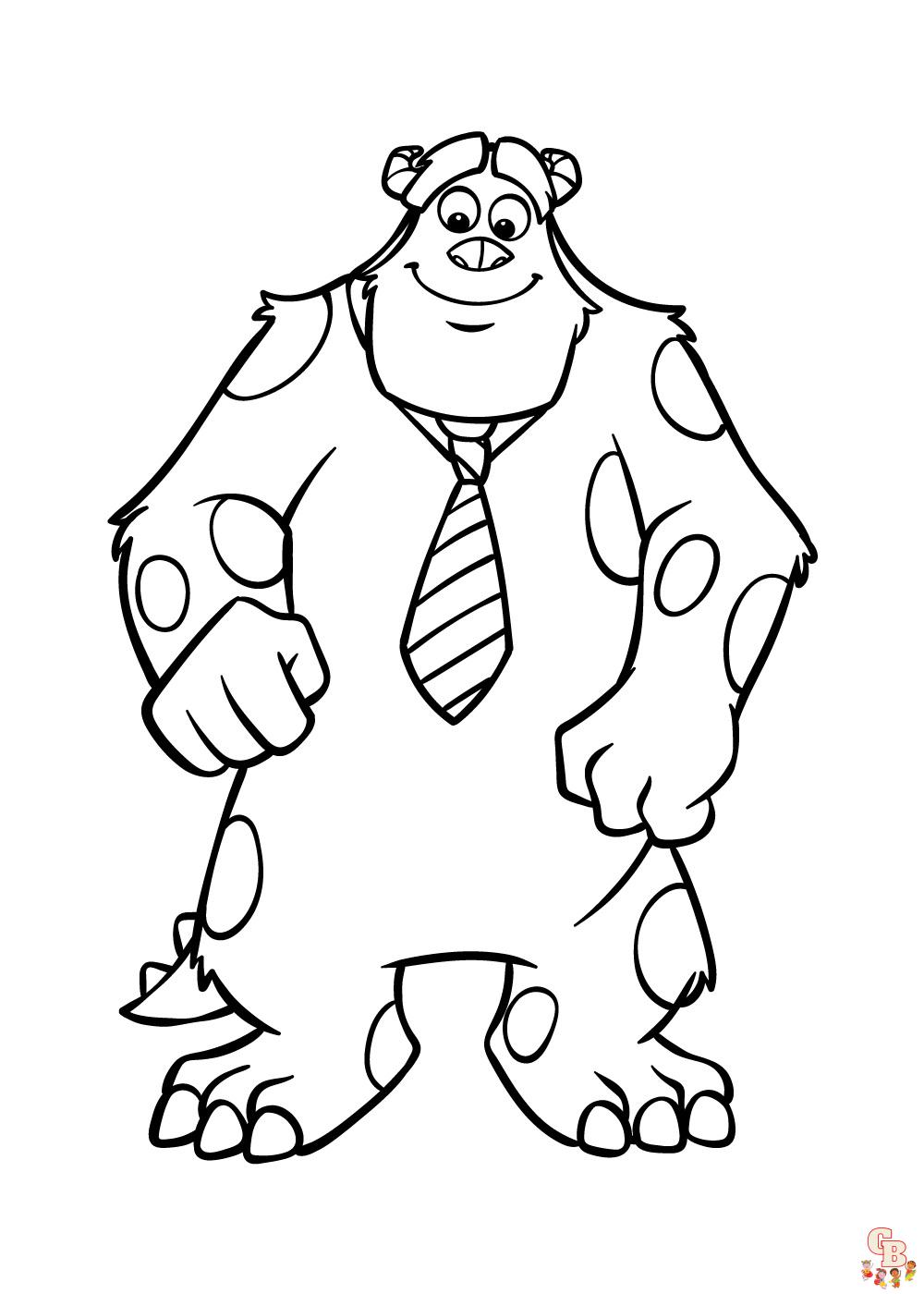 Monsters Inc Coloring Pages 1