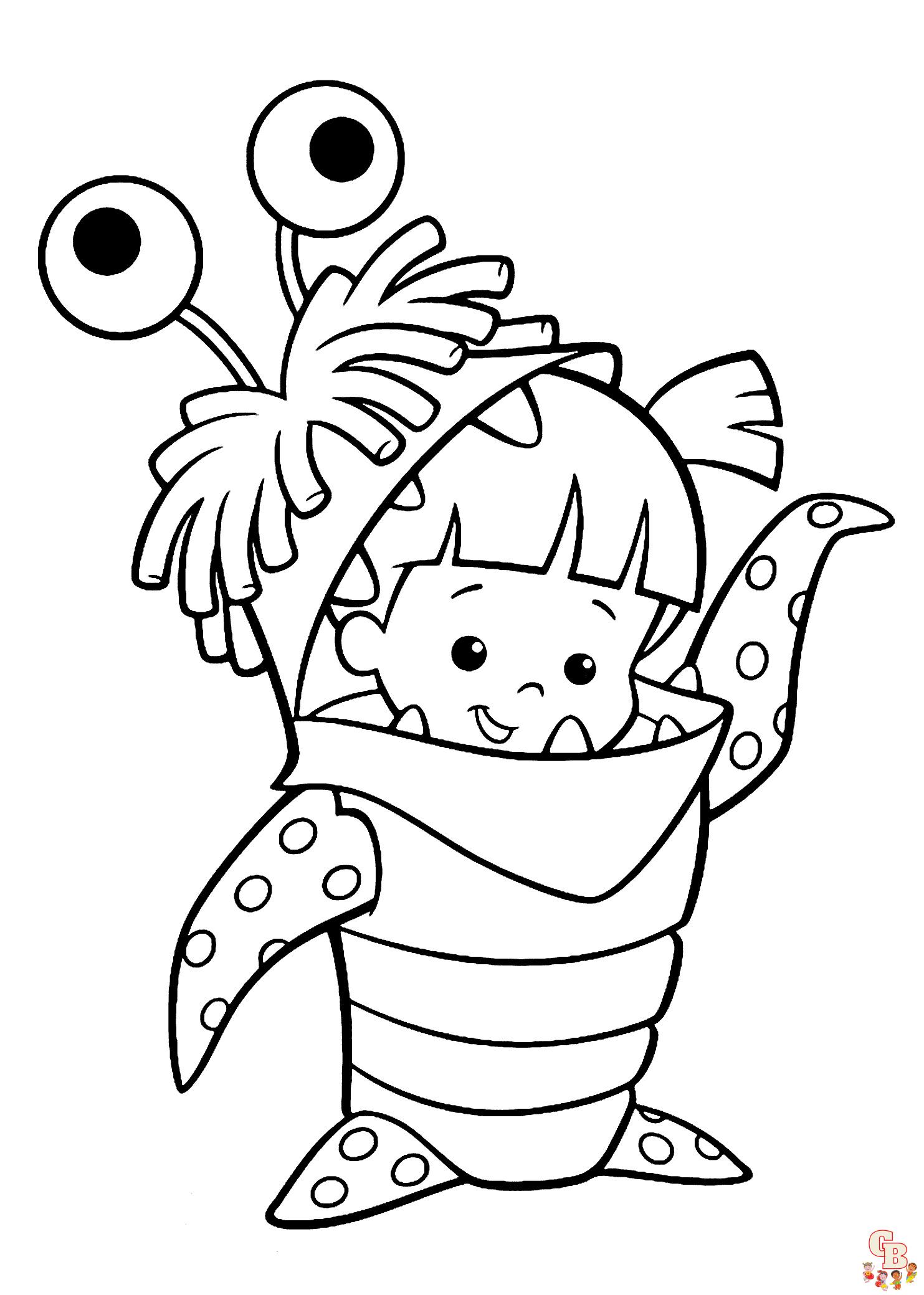 Monsters Inc Coloring Pages Printable for Free Download