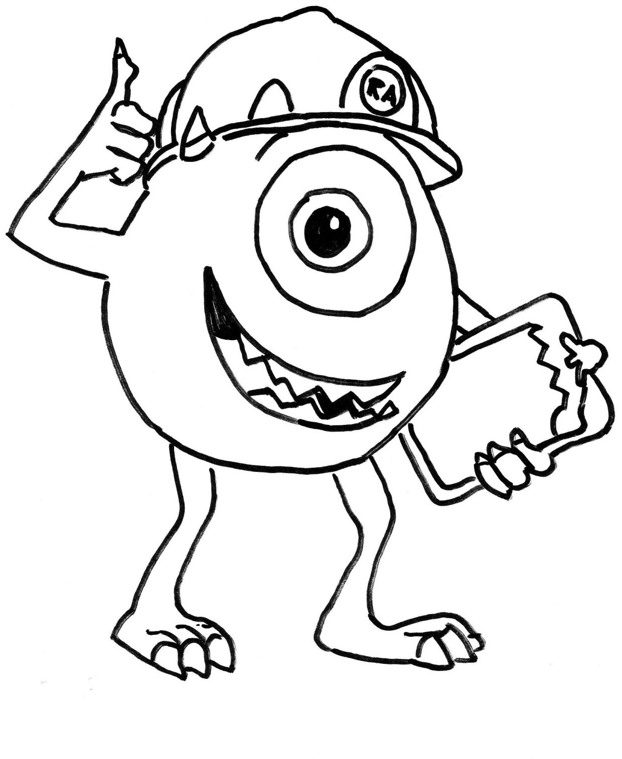 Monsters Inc Coloring Pages - Printable Free Sheets for Kids