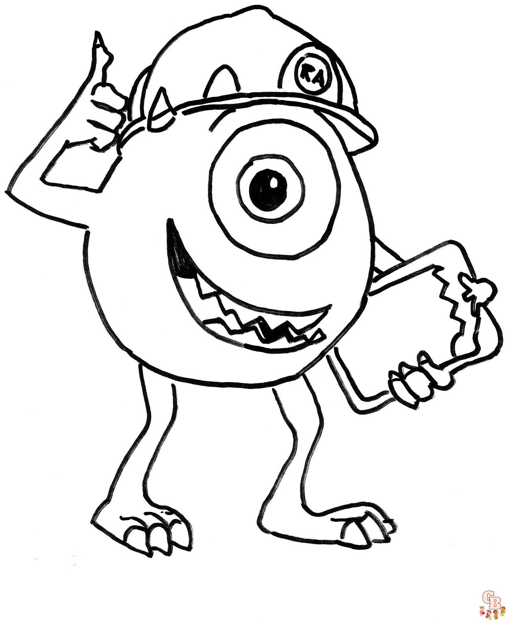Monsters Inc Coloring Pages 2