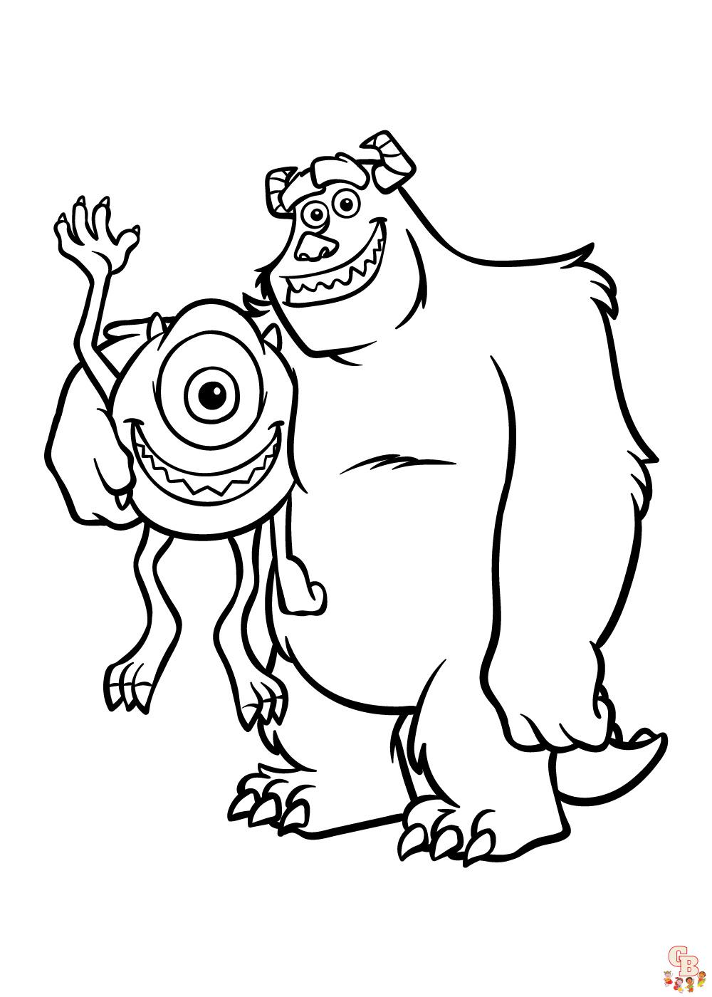 Monsters Inc Coloring Pages 3
