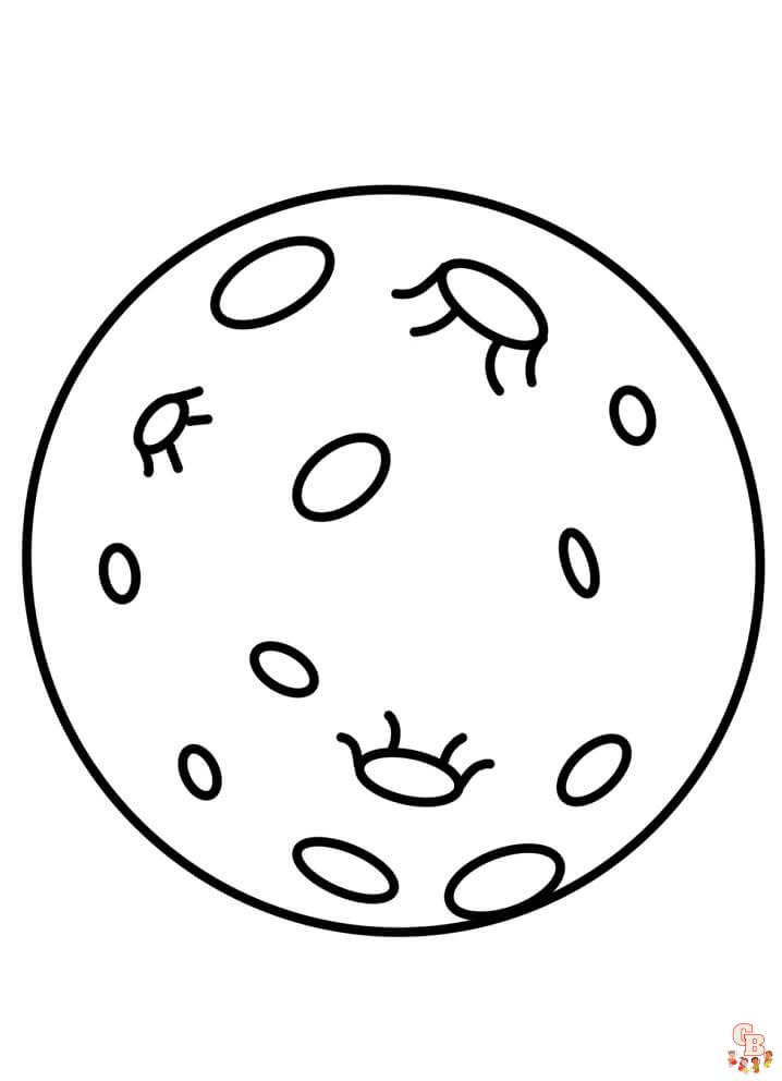 Moon Coloring Pages 4