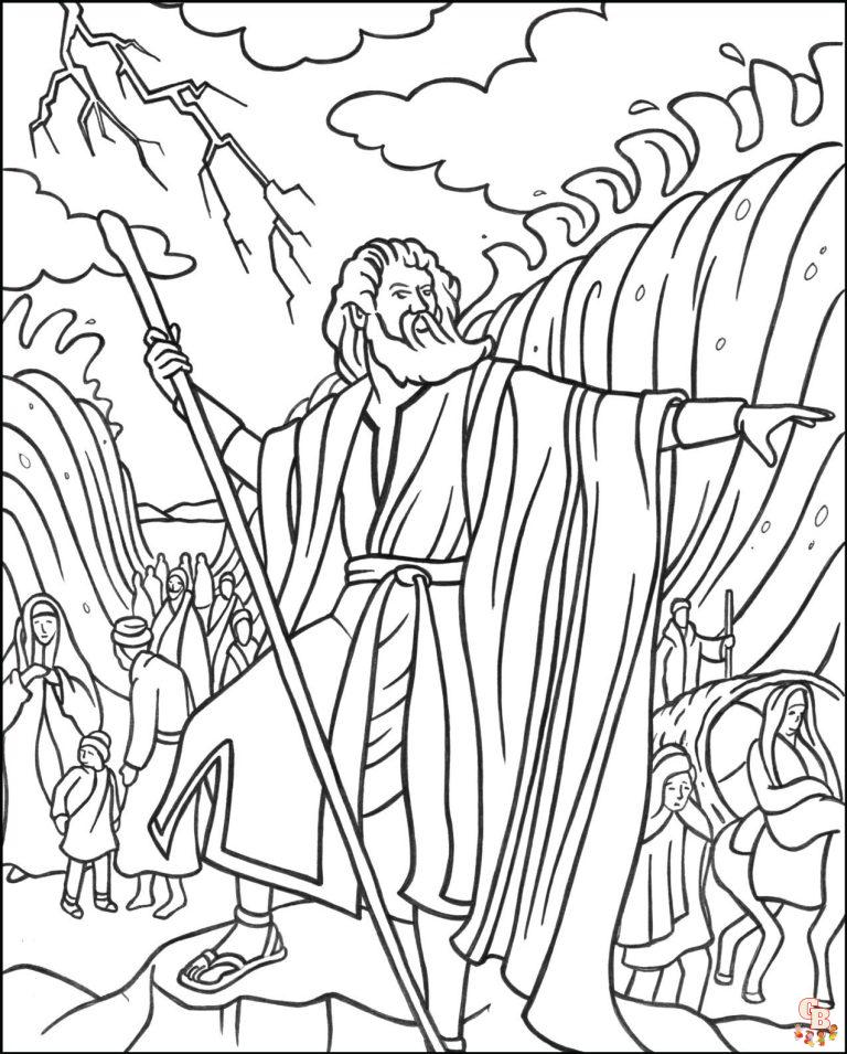 Moses Coloring Pages: Free Printable Sheets for Kids