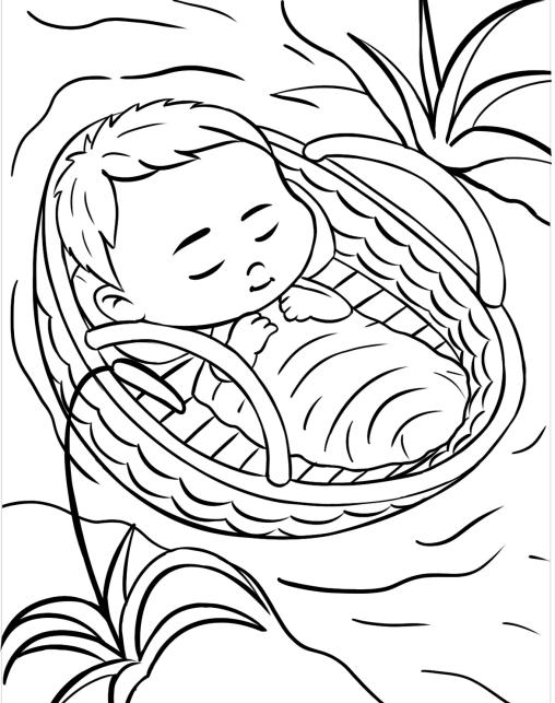 Moses Coloring Pages: Free Printable Sheets for Kids