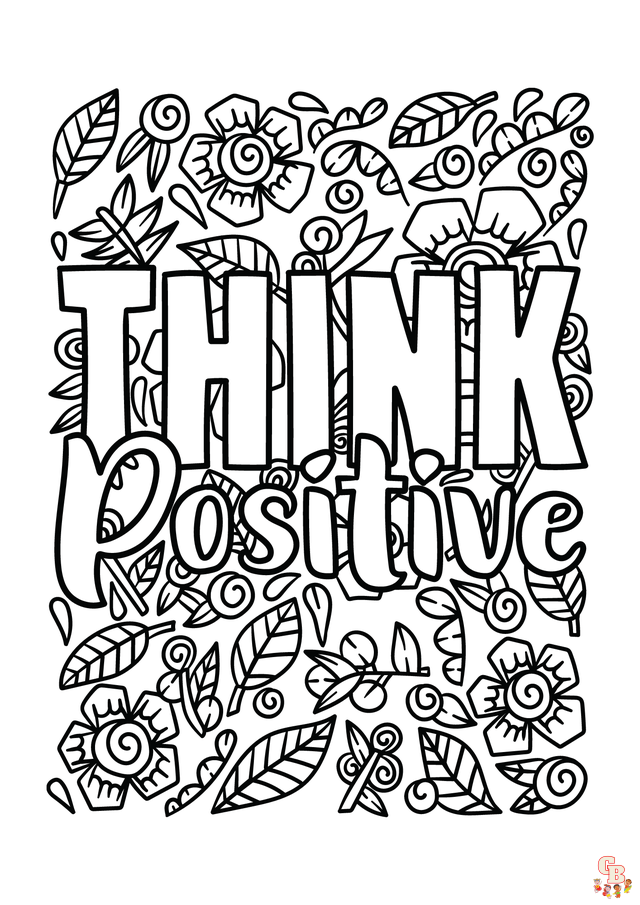 Motivational Coloring Pages 1